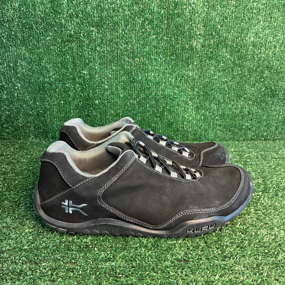 Kuru Chicane Orthopedic Walking Suede Hiking Trail Sneakers Black Mens 10.5 Wide